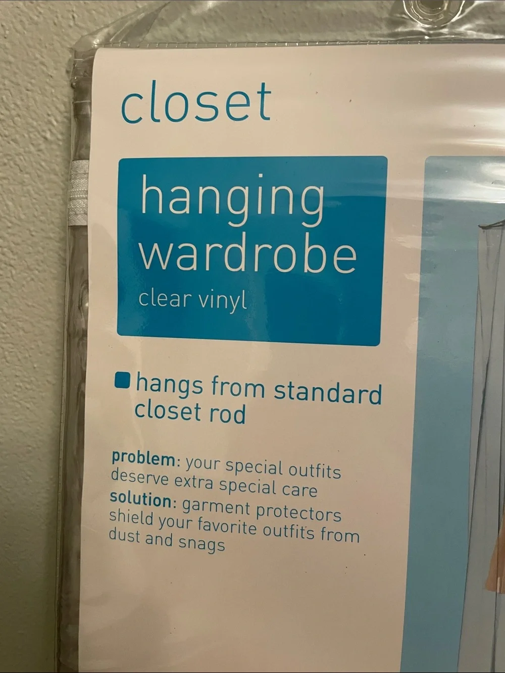New Target Closet Hanging Wardrobe Clear Vinyl